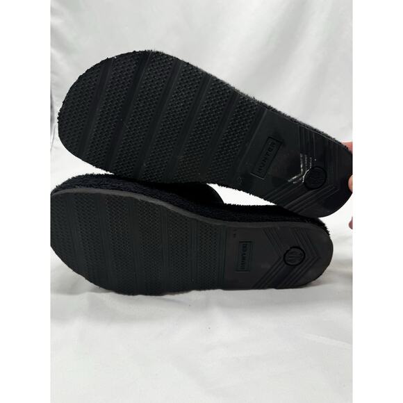 Hunter Slides Original Terry Platform Logo Slide Sandals Women's size 7 Black - Picture 5 of 6